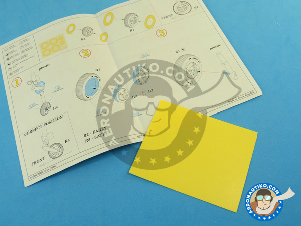 Image 3: Dassault Mirage III C | Wheels in 1/32 scale manufactured by Eduard (ref. 632076)