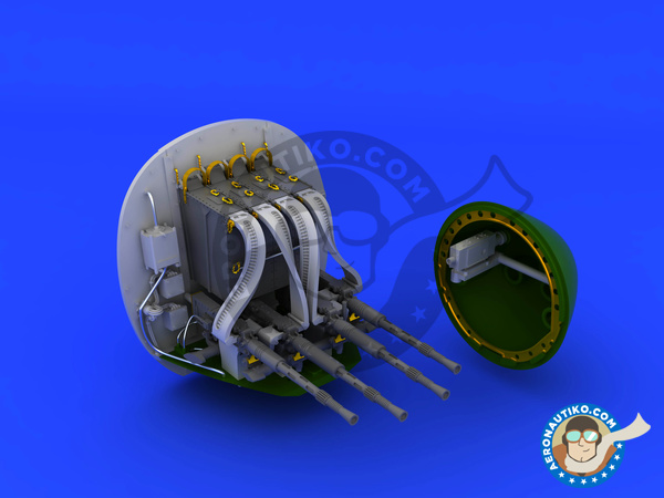 Image 2: Mosquito FB Mk.VI Nose Guns Mk. VI | Gun barrels in 1/32 scale manufactured by Eduard (ref. 632077)