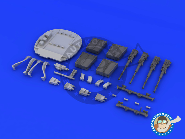 Image 3: Mosquito FB Mk.VI Nose Guns Mk. VI | Gun barrels in 1/32 scale manufactured by Eduard (ref. 632077)