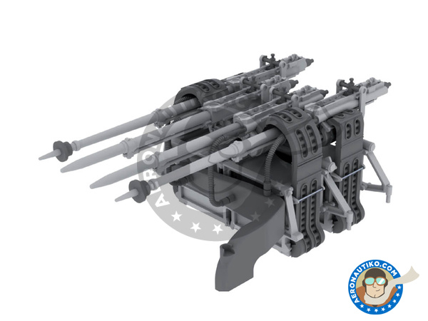 Image 1: Mosquito FB Mk.VI Gun Bay Mk. VI | Gun barrels in 1/32 scale manufactured by Eduard (ref. 632078)