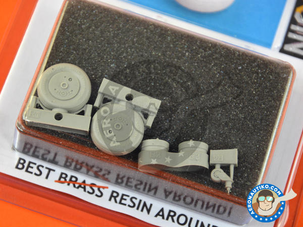 Image 2: Mitsubishi A6M Zero 5c Zeke Type 52 | Ruedas en escala 1/32 fabricado por Eduard (ref. 632087)