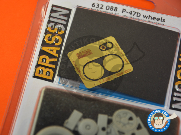 Image 2: Republic P-47 Thunderbolt D Bubble Top | Wheels in 1/32 scale manufactured by Eduard (ref. 632088)