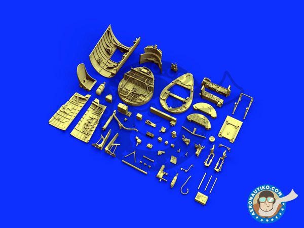 Image 1: F4U-1D Cockpit | Set Brassin de mejora y detallado en escala 1/48 fabricado por Eduard (ref. 632115)