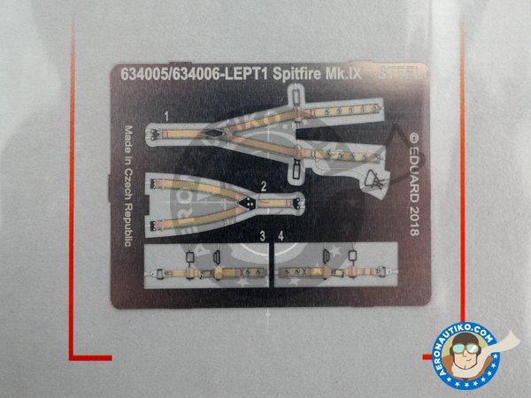 Image 2: Cockipt for Spitfire Mk.IX | Cockpit set in 1/32 scale manufactured by Eduard (ref. 634006)