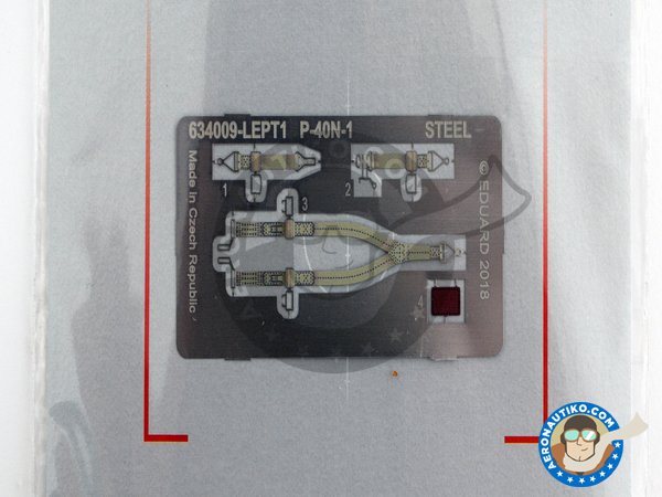 Image 2: Cockpit para el P-40N-1 | Cockpit set en escala 1/32 fabricado por Eduard (ref. 634009)
