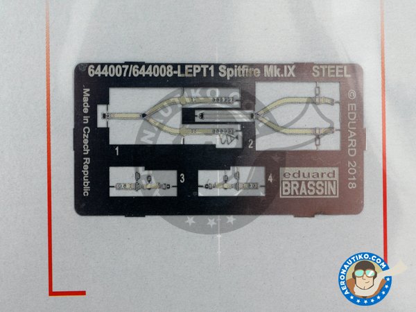 Image 2: Cockpit para el Spitfire Mk.IX. Serie LööK de Eduard | Cockpit set en escala 1/48 fabricado por Eduard (ref. 644007)