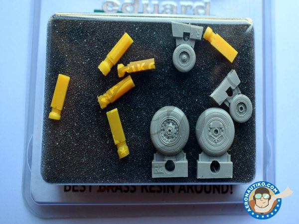 Image 2: F-4J/S Wheels | Wheels in 1/48 scale manufactured by Eduard (ref. 648015)