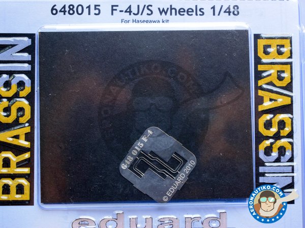 Image 3: F-4J/S Wheels | Wheels in 1/48 scale manufactured by Eduard (ref. 648015)