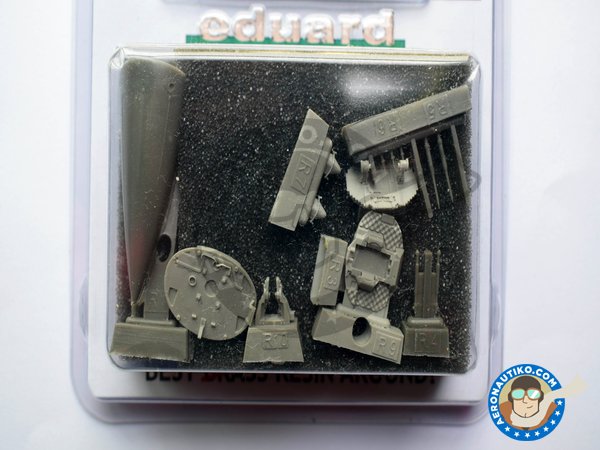 Image 3: F-16 Radar late (APG-68) | Brassin detail up set in 1/48 scale manufactured by Eduard (ref. 648033)