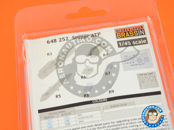 Image 10: Lockheed Martin Sniper Advanced Targeting Pod ATP | Missiles in 1/48 scale manufactured by Eduard (ref. 648252)