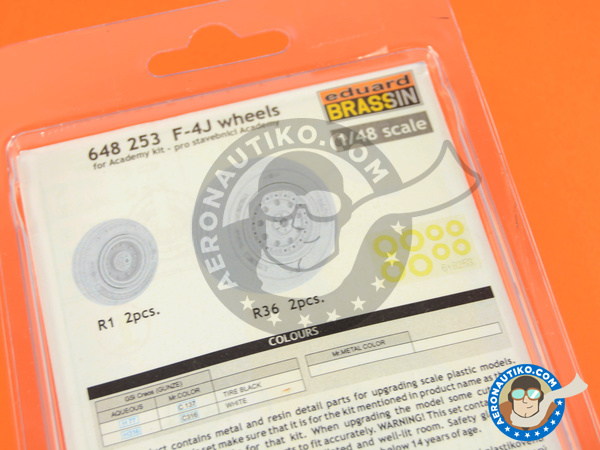 Image 5: McDonnell Douglas F-4 Phantom II J | Wheels in 1/48 scale manufactured by Eduard (ref. 648253)