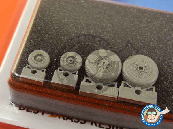 Image 6: McDonnell Douglas F-4 Phantom II J | Wheels in 1/48 scale manufactured by Eduard (ref. 648253)