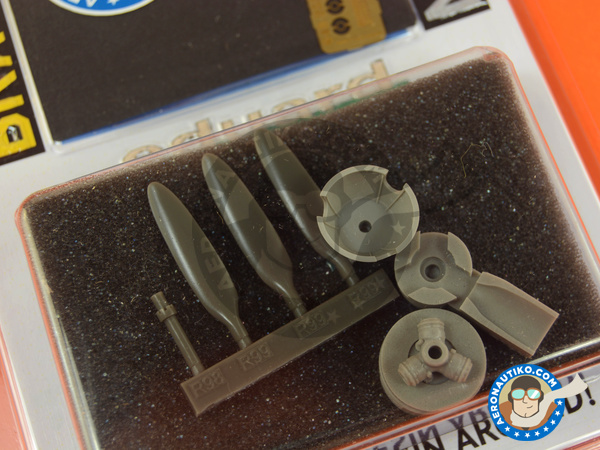 Image 3: Messerschmitt Bf 109 G-6 | Propeller in 1/48 scale manufactured by Eduard (ref. 648255)