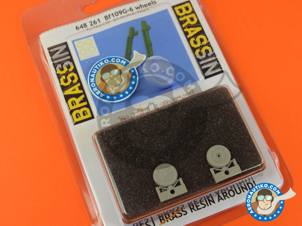 Image 2: Messerschmitt Bf 109 G-6 | Wheels in 1/48 scale manufactured by Eduard (ref. 648261)