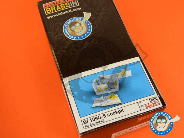 Image 2: Messerschmitt Bf 109 G-5 | Cockpit set in 1/48 scale manufactured by Eduard (ref. 648263)