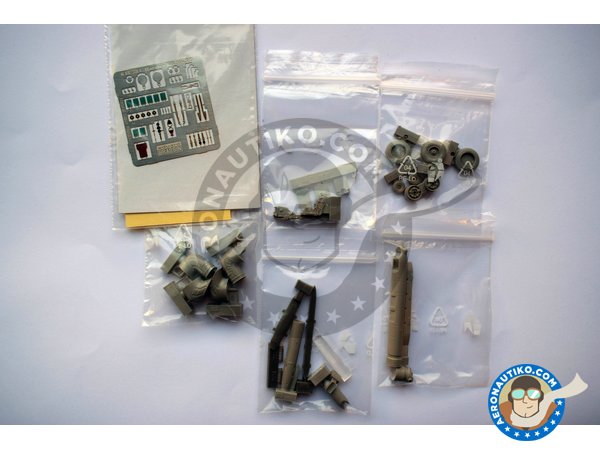 Image 1: McDonnell Douglas Harrier GR Mk. 7/9 | Brassin detail up set in 1/48 scale manufactured by Eduard (ref. 648284)