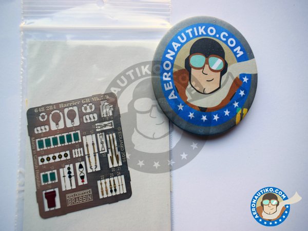 Image 2: McDonnell Douglas Harrier GR Mk. 7/9 | Brassin detail up set in 1/48 scale manufactured by Eduard (ref. 648284)