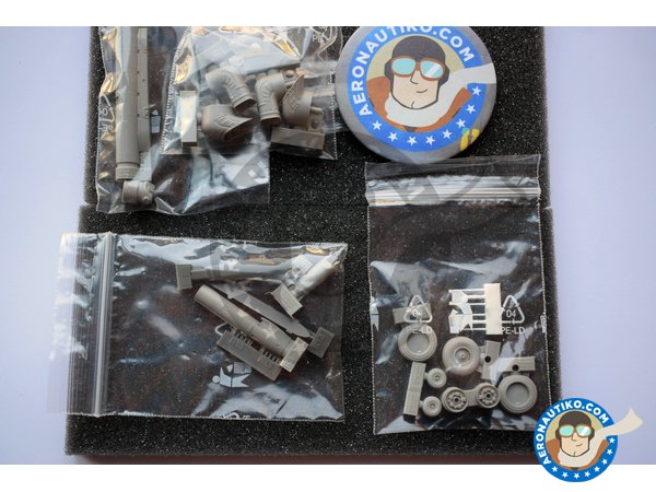 Image 4: McDonnell Douglas Harrier GR Mk. 7/9 | Brassin detail up set in 1/48 scale manufactured by Eduard (ref. 648284)