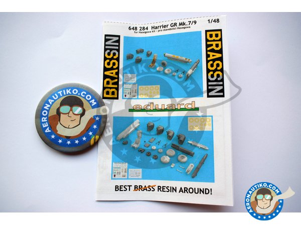 Image 6: McDonnell Douglas Harrier GR Mk. 7/9 | Brassin detail up set in 1/48 scale manufactured by Eduard (ref. 648284)