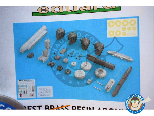 Image 10: McDonnell Douglas Harrier GR Mk. 7/9 | Brassin detail up set in 1/48 scale manufactured by Eduard (ref. 648284)