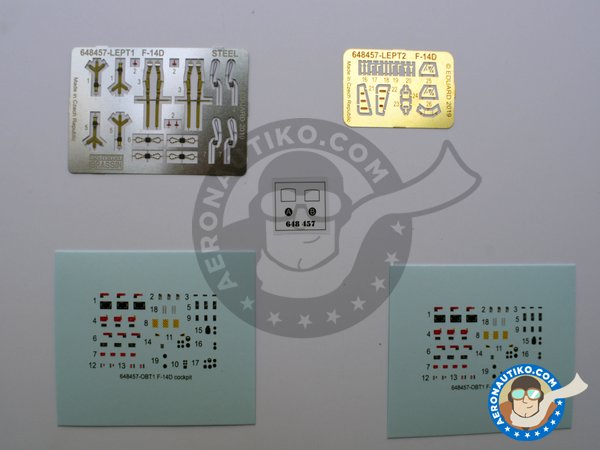Image 9: Resin cockpit for F-14D | Cockpit set in 1/48 scale manufactured by Eduard (ref. 648457)