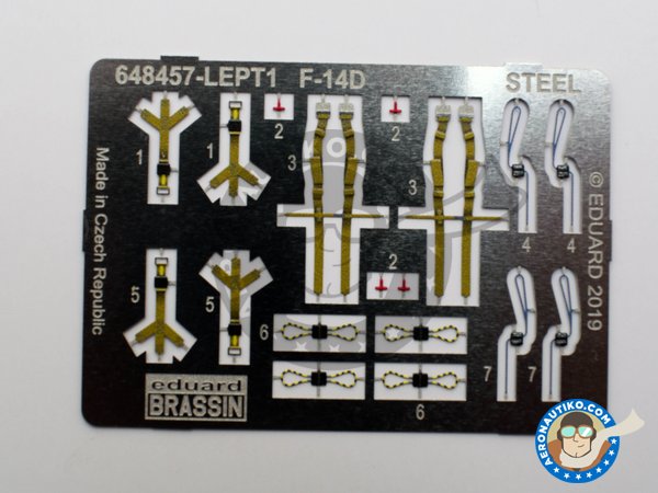 Image 10: Resin cockpit for F-14D | Cockpit set in 1/48 scale manufactured by Eduard (ref. 648457)
