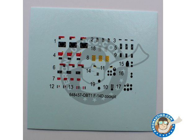 Image 12: Resin cockpit for F-14D | Cockpit set in 1/48 scale manufactured by Eduard (ref. 648457)