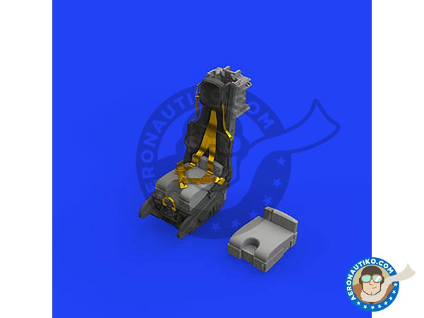 Image 1: Asiento eyectable tipo C2 para el F-104 | Asiento eyectable en escala 1/48 fabricado por Eduard (ref. 648525)