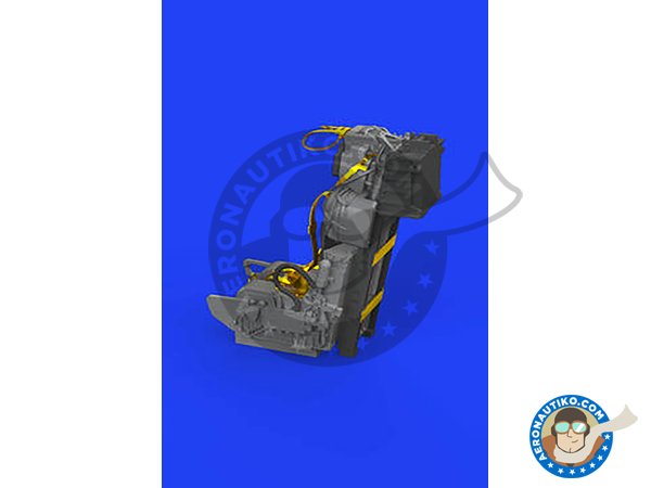 Image 1: Asiento eyectable tipo MB.7 para el F-104G | Asiento eyectable en escala 1/48 fabricado por Eduard (ref. 648526)