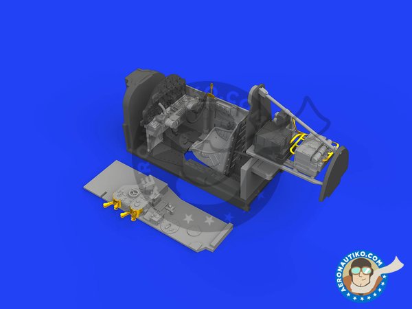 Image 2: Cockpit para P-38F | Cockpit set en escala 1/48 fabricado por Eduard (ref. 648544)