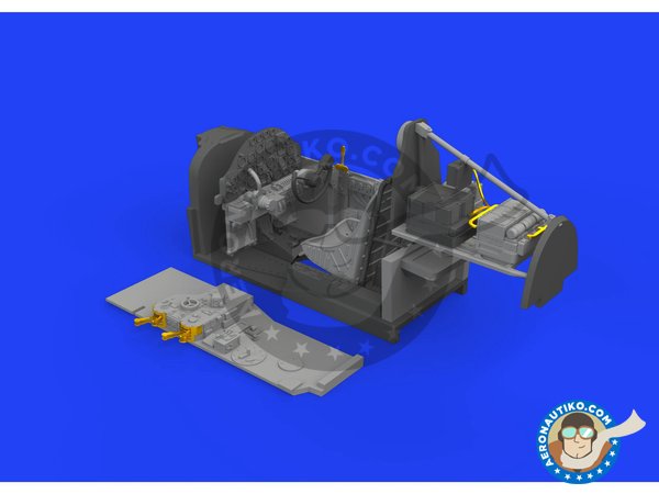 Image 3: Lockheed P-38G "Lightning" | Brassin detail up set in 1/48 scale manufactured by Eduard (ref. 648545)