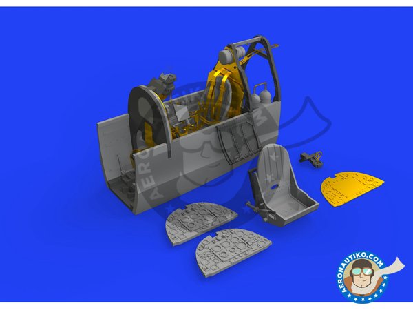 Image 2: Spitfire Mk. I cockpit | Cockpit set in 1/48 scale manufactured by Eduard (ref. 648578)