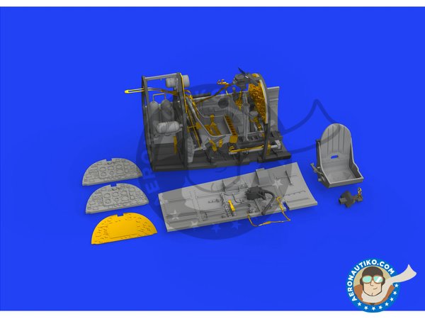Image 7: Spitfire Mk. I cockpit | Cockpit set in 1/48 scale manufactured by Eduard (ref. 648578)