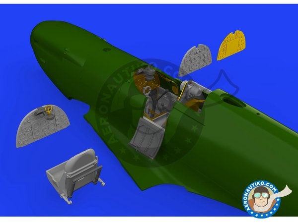 Image 12: Spitfire Mk. I cockpit | Cockpit set in 1/48 scale manufactured by Eduard (ref. 648578)