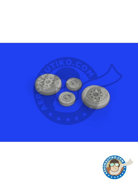 F-4B Wheels | Wheels in 1/48 scale manufactured by Eduard (ref. 648682) image