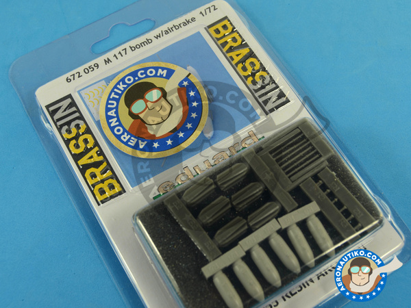 Image 2: M117 | Bombs in 1/72 scale manufactured by Eduard (ref. 672059)