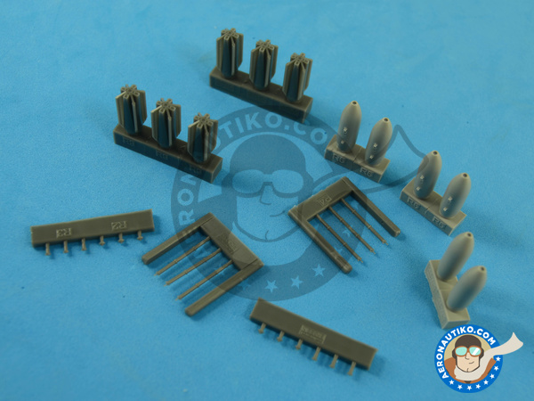 Image 3: M117 | Bombs in 1/72 scale manufactured by Eduard (ref. 672059)