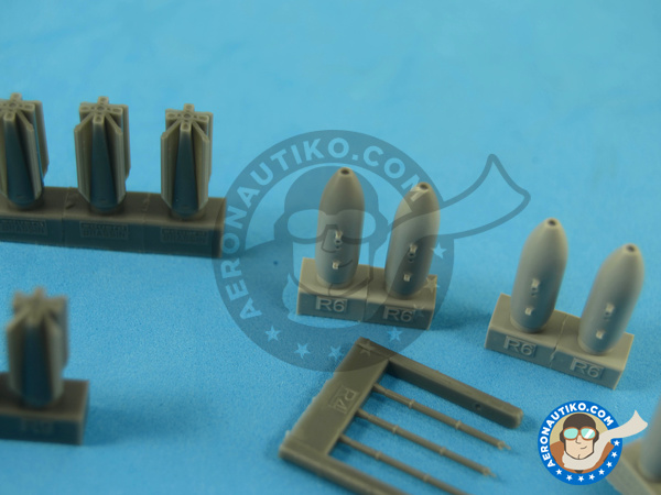 Image 5: M117 | Bombs in 1/72 scale manufactured by Eduard (ref. 672059)