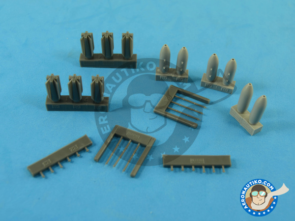 Image 7: M117 | Bombs in 1/72 scale manufactured by Eduard (ref. 672059)