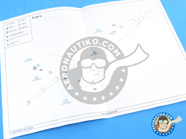 Image 9: Mark Mk.82 | Bombs in 1/72 scale manufactured by Eduard (ref. 672087)