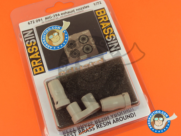 Image 5: Mikoyan MiG-29 Fulcrum A | Exhaust nozzle in 1/72 scale manufactured by Eduard (ref. 672091)