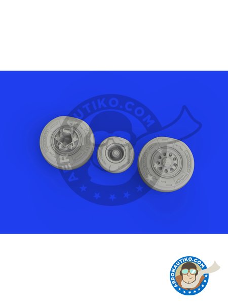 F-35A wheels / Brassin | Wheels in 1/72 scale manufactured by Eduard (ref. 672333) image