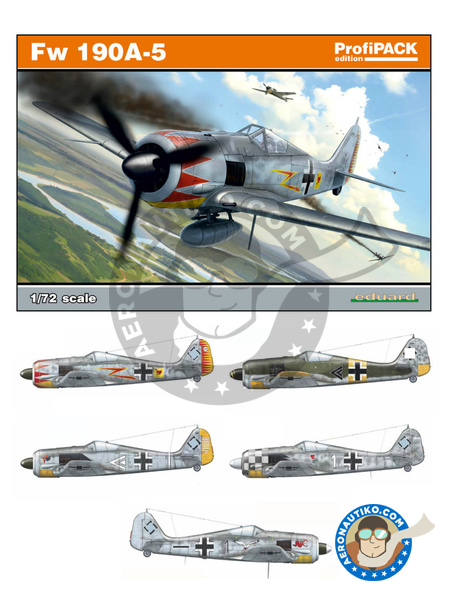 Focke-Wulf Fw 190 Würger A-5 | Airplane kit in 1/72 scale manufactured by Eduard (ref. 70116) image