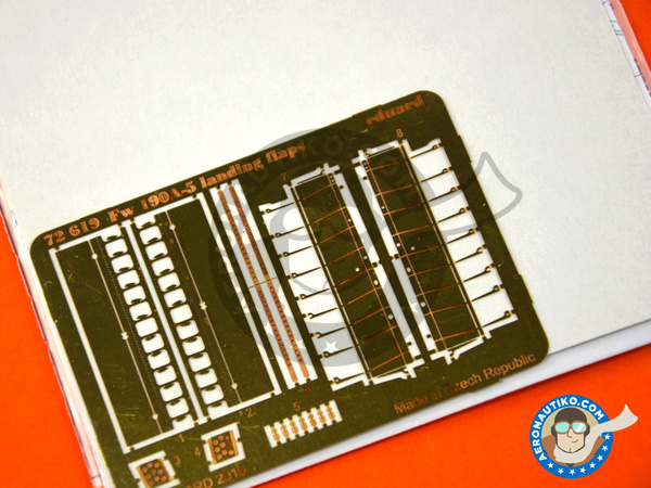 Image 2: Focke-Wulf Fw 190 Würger Landing Flaps A-5 | Flaps en escala 1/72 fabricado por Eduard (ref. 72619)