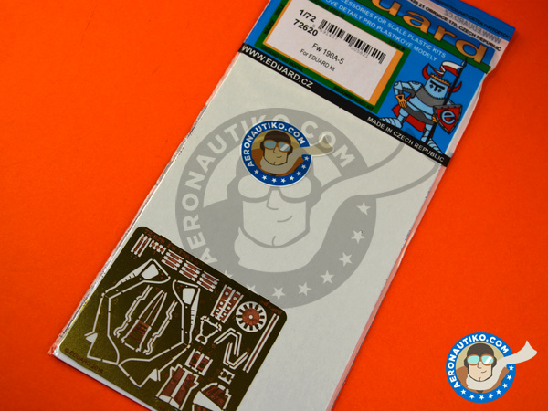 Image 1: Focke-Wulf Fw 190 Würger A-5 | Photo-etched parts in 1/72 scale manufactured by Eduard (ref. 72620)