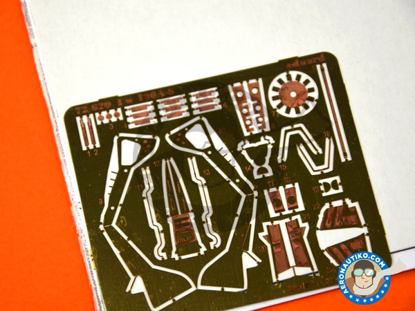 Image 2: Focke-Wulf Fw 190 Würger A-5 | Photo-etched parts in 1/72 scale manufactured by Eduard (ref. 72620)