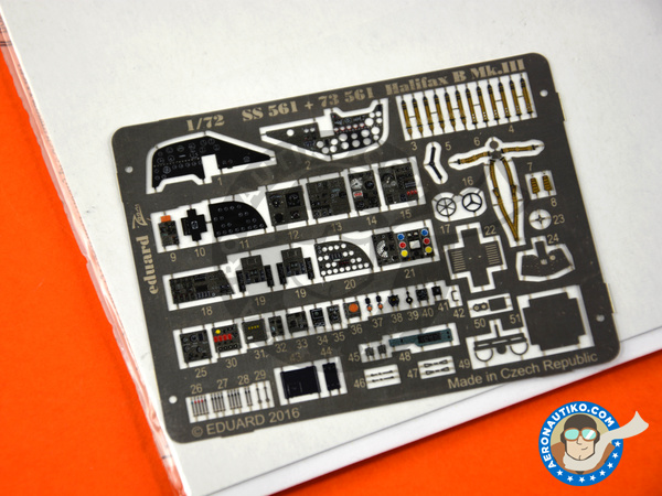 Image 5: Handley Page Halifax B Mk. III | Fotograbados en escala 1/72 fabricado por Eduard (ref. 73561)