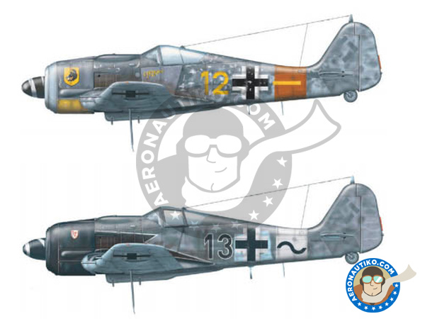 Image 2: Focke-Wulf Fw 190 Würger A-8 / R2 | Airplane kit in 1/72 scale manufactured by Eduard (ref. 7430)