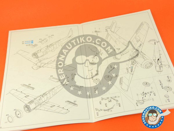 Image 8: Focke-Wulf Fw 190 Würger A-8 / R2 | Airplane kit in 1/72 scale manufactured by Eduard (ref. 7430)