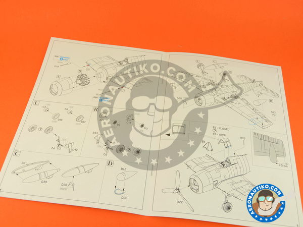 Image 8: Grumman F6F Hellcat 5 | Airplane kit in 1/72 scale manufactured by Eduard (ref. 7434)